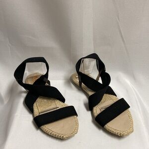 Kors Michael Kors Ankle Strap Espadrille Sandal Black Size 7